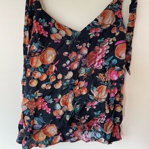 Paige tie strap tank top